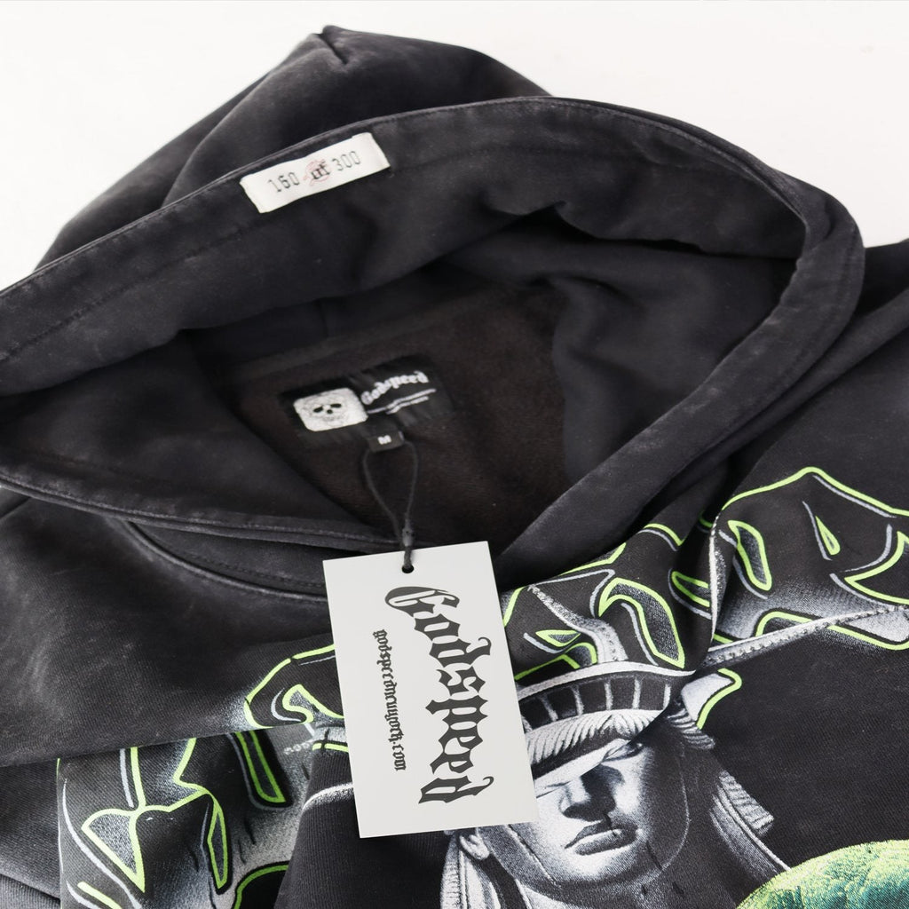 Godspeed Top 5 Slizzy Statue & Snake Graphic Hoodie