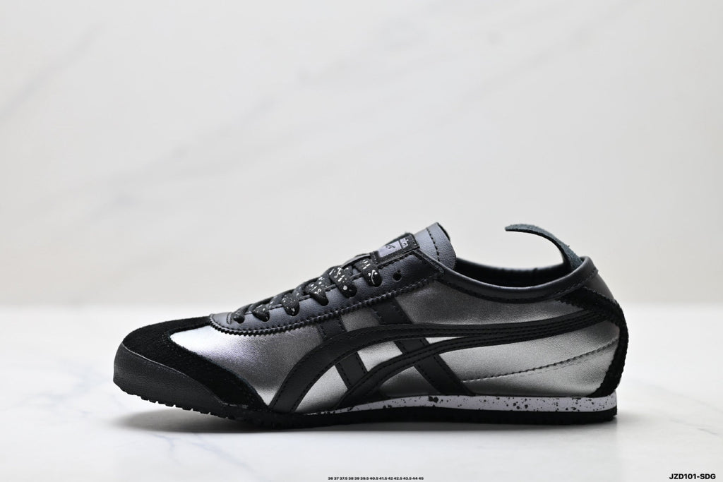 Onitsuka Tiger Retro Low Top Black Tonal Unisex Shoes Style 03