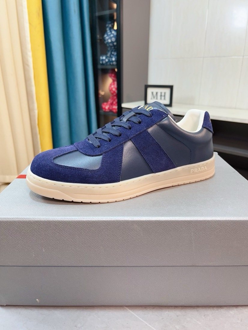 Prada Men's Contrast Panel Sneakers